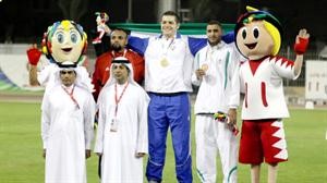 عيسى الزنكوي متوجا بذهبية رمي القرص
