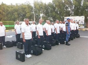 جانب من الطلاب الملتحقين بمدرسة الشرطة﻿
