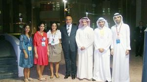 د عماد العتيبي وفهد العثمان مع اعضاء مجلس ادارة جمعية المهندسين المنتخبين
