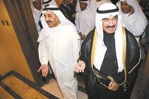 الخرافي مستقبلا سمو الشيخ ناصر المحمد ﻿