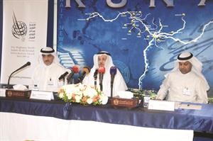 جانب من المؤتمر الصحافي سعود سالم
