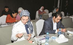 العمل اليدوي خلال الورشة	﻿