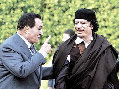 القذافي ومبارك
