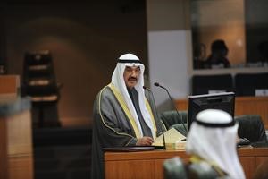 سمو رئيس الوزراء الشيخ ناصر المحمد يلقي الخطاب الاميري﻿