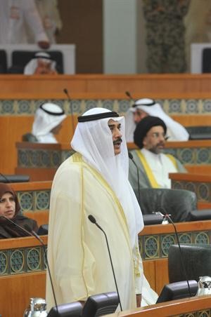 الشيخ صباح الخالد يؤدي القسم الدستوري في مجلس الامة امس﻿