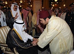 ممثل المملكة المغربية معزيا خادم الحرمين الشريفين﻿