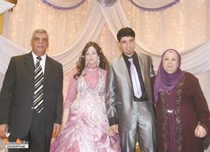 العروسان احمد علاء واميرة بدير
