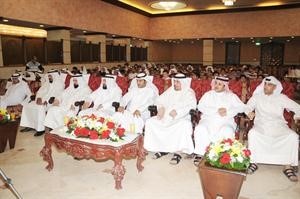 دوليد الطبطبائي ودعلي العمير في مقدمة الحضور
