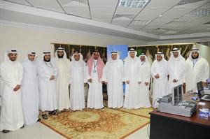 الوزير محمد النومس مع دعادل الفلاح ودمطلق القراوي واعضاء بعثة الحج في مقرها بمكة المكرمة﻿