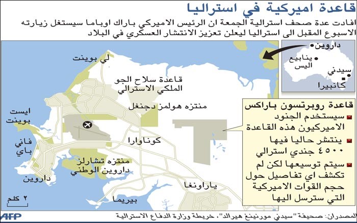 الولايات المتحدة تسعى إلى تعزيز انتشارها العسكري في أستراليا