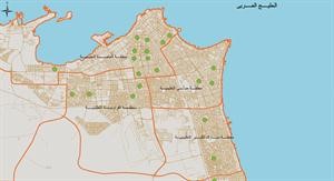 توزيع المكتبات العامة على مستوى المناطق التعليمية﻿
