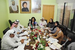 الشيخة فريحة الاحمد تتحدث في المؤتمر الصحافي 	هاني الشمري﻿