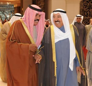 صاحب السمو الامير الشيخ صباح الاحمد وسمو ولي العهد الشيخ نواف الاحمد