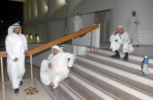 استراحة علىالدرج 