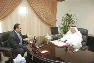 د عادل الفلاح متحدثا للزميل اسامة ابوالسعود﻿