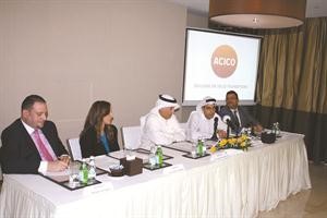 جانب من المؤتمر الصحافي لشركة اسيكو للصناعات بحضور قيادات الشركة