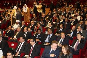 جانب من الحضور الدولي الكبير في مؤتمر منتدى المستقبل الثامن﻿