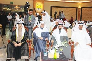جاسم الخرافي واحمد المليفي ومخلد العازمي ومتعب العتيبي في مقدمة الحضور﻿
