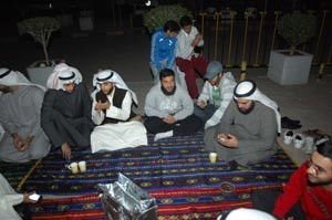 د جمعان الحربش خلال الاعتصام