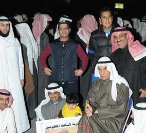 واحمد السعدون مشاركا في الاعتصام﻿