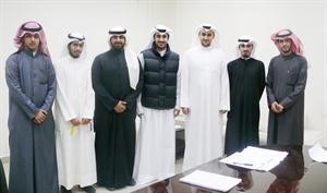 ممثلو القوى الطلابية بعد المؤتمر الصحافي ﻿