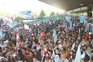 جماهير تيار المستقبل في معرض رشيد كرامي الدولي