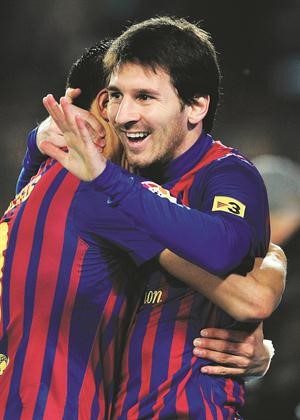 نجم برشلونة والارجنتين ليونيل ميسي