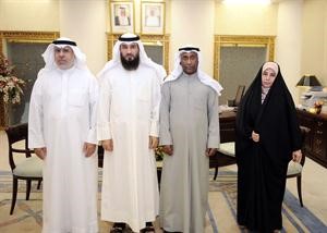 علام الكندري متوسطا محمد الهاجري ونضال الدوسري وسالم السهو﻿
