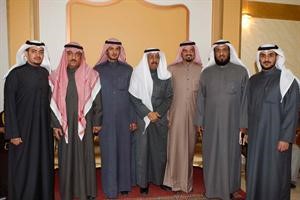 فلاح الصواغ وسعد طامي ومسلم البراك وجانب من الحضور 