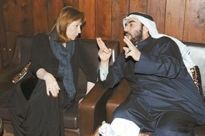 الزبيد في حديث مع البارونة تريش موريس﻿