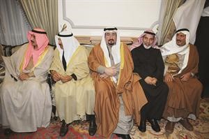 دمحمد البصيري والشيخ دابراهيم الدعيج والشيخ دعيج الخليفة﻿