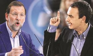 رئيس الوزراء الاسباني ثاباتيرو وخليفته راخوي﻿
