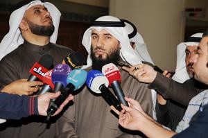 الامين العام لمجلس الامة علام الكندري يدلي بتصريح للصحافيين	هاني الشمري﻿