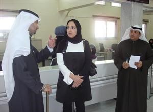 داماني بورسلي وخالد العبدالهادي خلال الجولة
