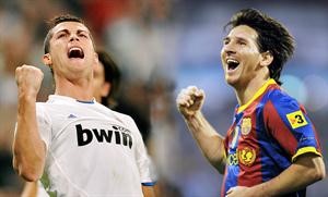 الصراع يتجدد بين افضل لاعبين في العالم نجم برشلونة ليونيل ميسي ومهاجم ريال مدريد كريستيانو رونالدو
