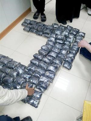 جانب من الحبوب المضبوطة﻿