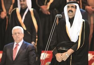 امير دولة قطر الشيخ حمد بن خليفة ال ثاني يعلن افتتاح دورة الالعاب العربية افپ