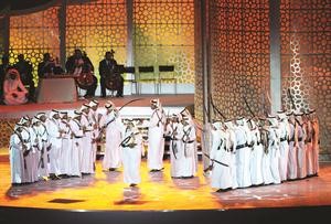 العرضة كانت حاضرة تاكيدا لعراقة التراث العربي