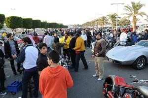 جانب من انشطة همتنا لديرتنا التطوعية اثناء تنظيم الماراثون السنوي بمناسبة اليوم العالمي للمعاق كرم ذياب
