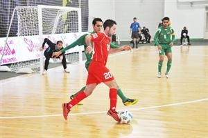 جانب من مباراة العراق ولبنان﻿