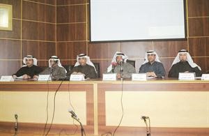 رابطة اعضاء هيئة تدريس المعهد العالي للفنون المسرحية اثناء المؤتمر الصحافي﻿