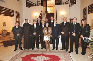 لقطة تذكارية للسفير اللبناني مع الحضور	 كرم ذياب﻿