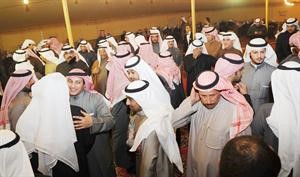 عسكر العنزي مستقبلا ابناء الدائرة الرابعة