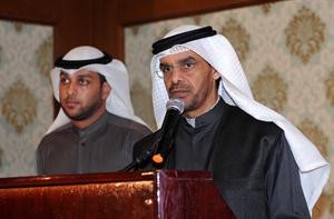  ومتعب العتيبي يخاطب الحضور