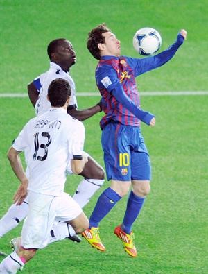 نجم برشلونة ليونيل ميسي يطمح الى الفوز بكاس العالم للانديةافپ﻿