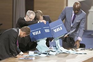 ﻿عملية فرز الاصوات في انتخابات الفيفا﻿
