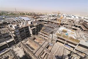 اعمال البناء والانشاء في مشروع توسعة الافنيوز ضمن المرحلة الثالثة من مشروع مجمع الافنيوز