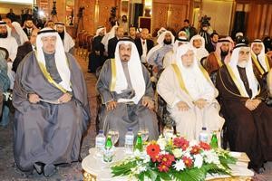 محمد النومس ودعادل الفلاح وعبدالله التركي ودعبدالمحسن الخرافي في مقدمة الحضور 	قاسم باشا﻿