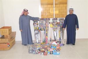 العاب نارية تمت مصادرتها في البر﻿