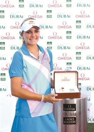 ساعة OMEGA Constellation للفائزة الكسيس طومسون
